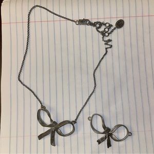 Juicy Couture Bow Necklace and Extra Pendant